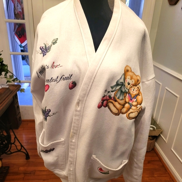 Jerzees Sweaters - Vintage "Mom " cardigan One size fits most